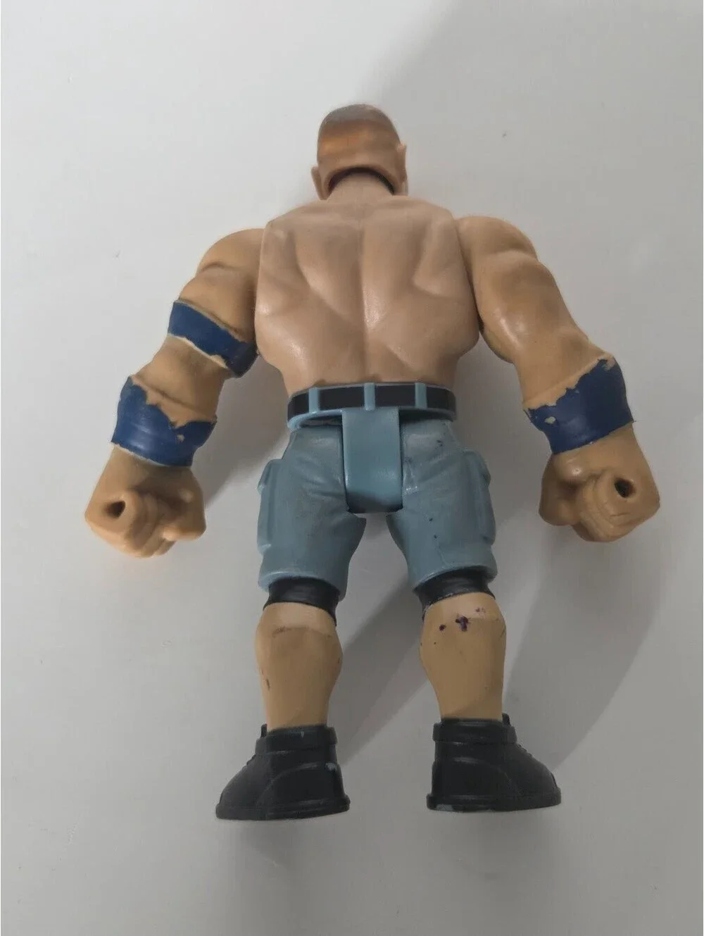 2021 Mattel WWE John Cena Action Figure with Rubber Arms and Blue Gear